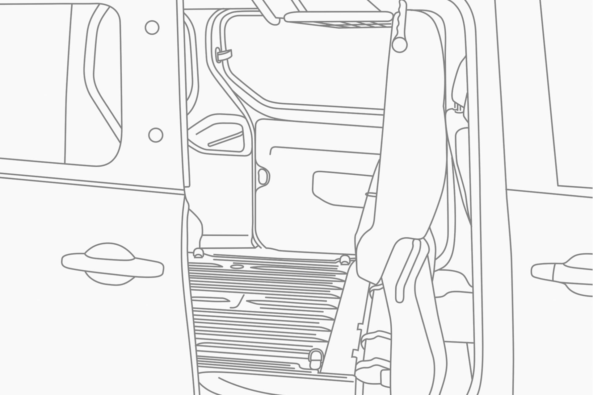 Nissan TOWNSTAR Van - illustratie CREW Van EV bovenkant 